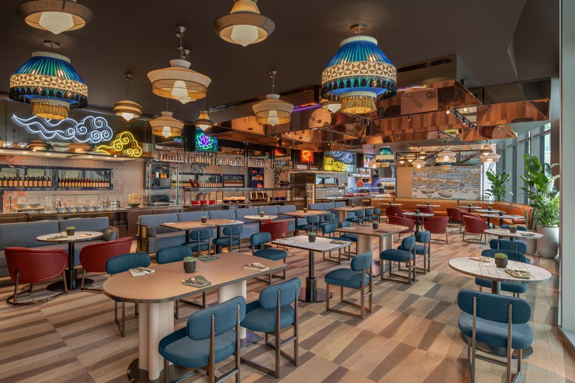 W Macau - Studio City Dış mekan fotoğraf The interior of the restaurant