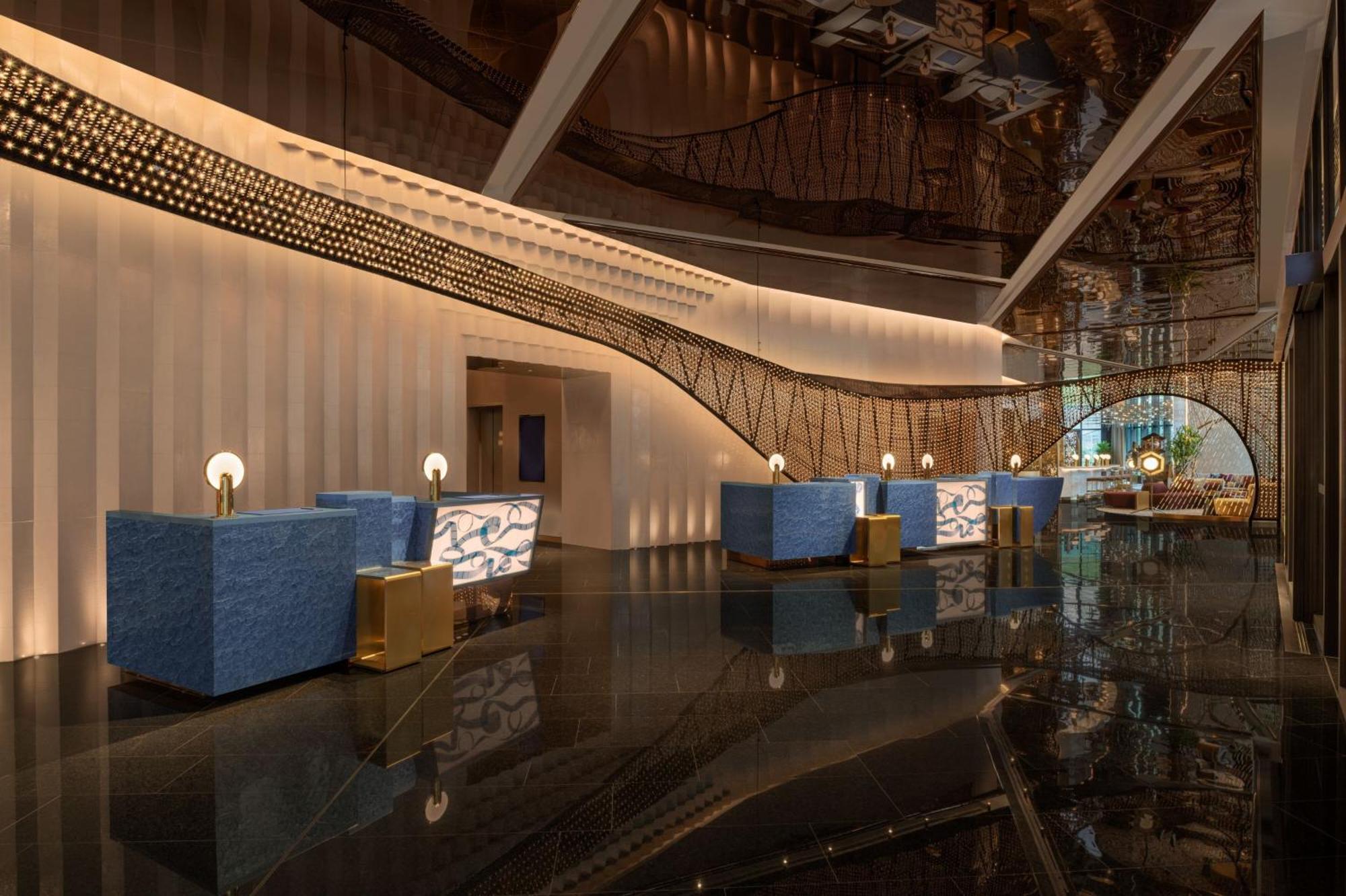 W Macau - Studio City Dış mekan fotoğraf The lobby of the hotel
